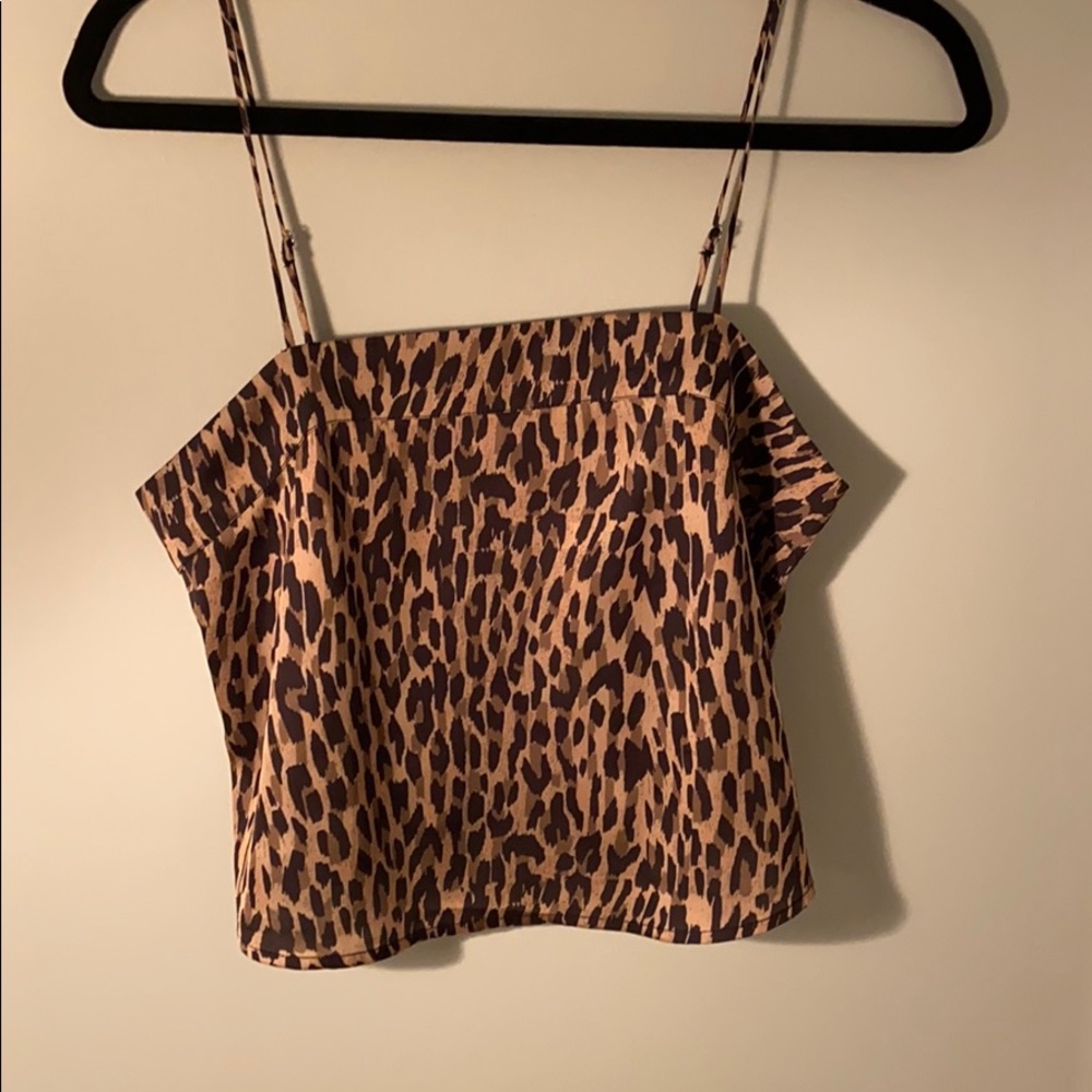 Urban Outfitter Cropped Cheetah Tank